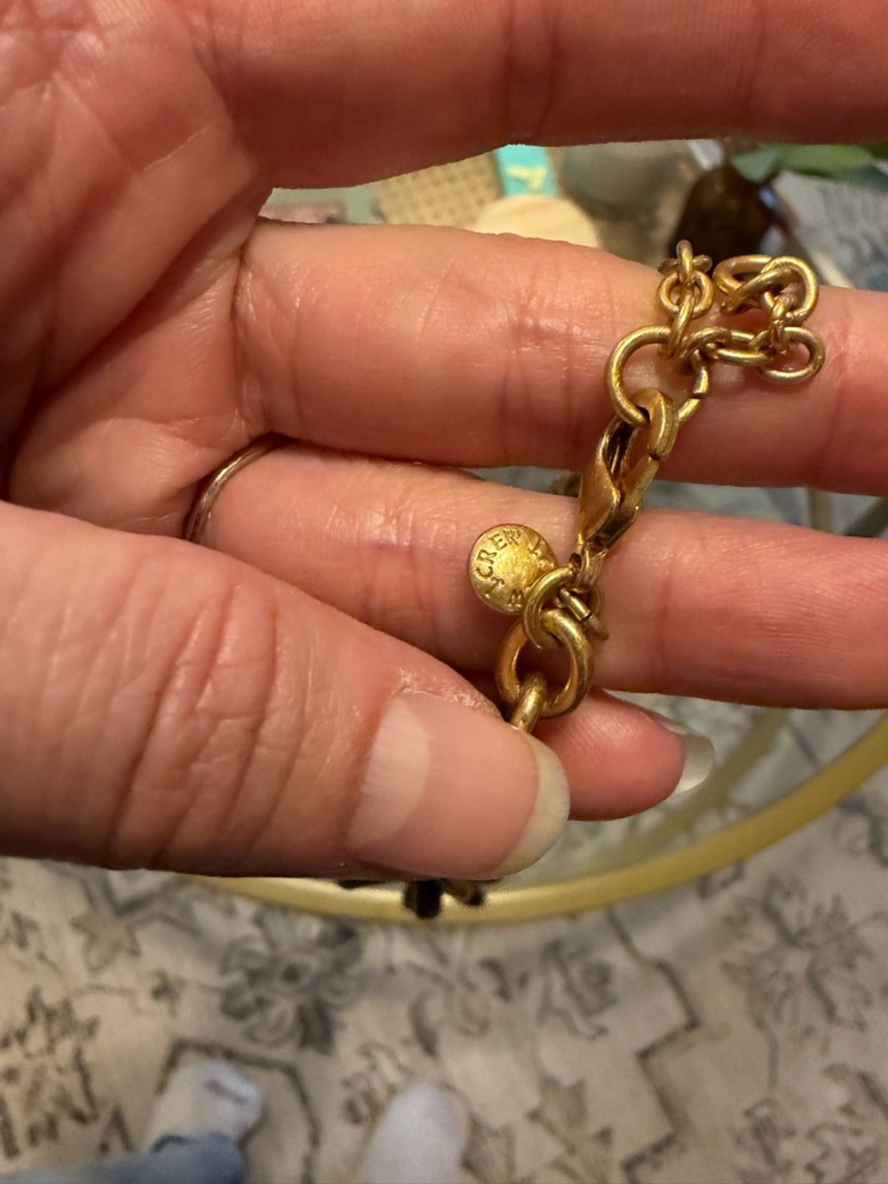 J.CREW Lucite Tortoise Shell Link Necklace - Picture 6 of 6